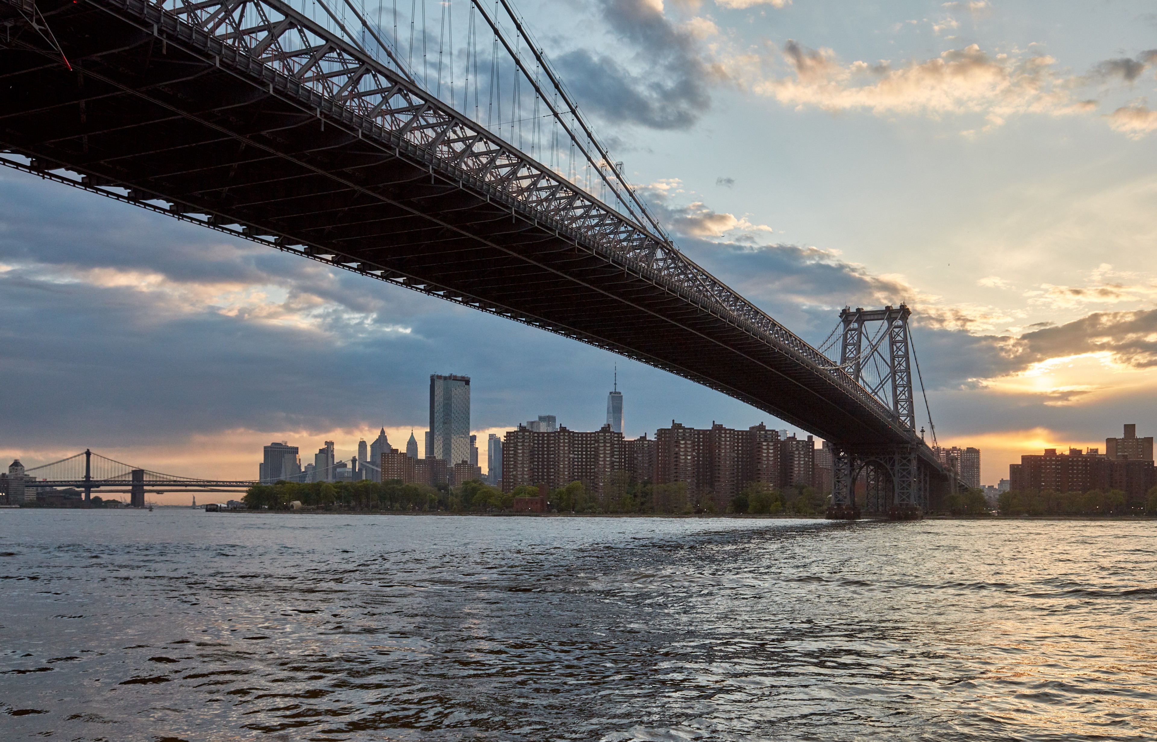 Sunset View From Domino Park